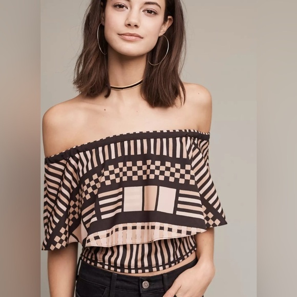 Tracy Reese Tops - Tracy Reese Lola Off- The- Shoulder Flounce Top